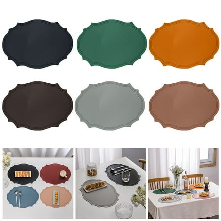 Hopeup Table Placemat Reusable Easy to Clean Waterproof Anti-scalding Dining Room Kitchen Insulation Pad Home Decor for Gift
Hopeup Table Placemat Reusable Easy to Clean Waterproof Anti-scalding Dining Room Kitchen Insulation Pad Home Decor for Gift