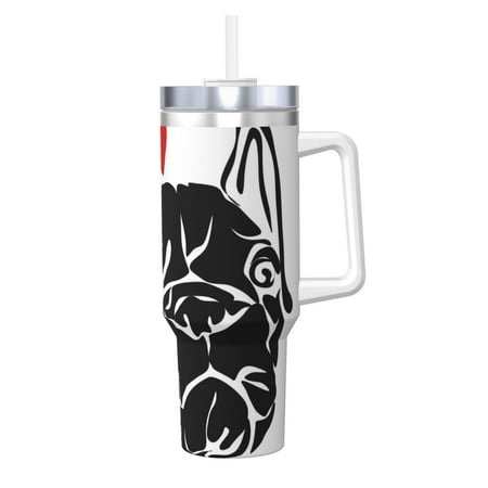 Uemuo Red Heart And Puppy Of Bulldog Print 40oz Ice Bully With Handle And Straw Stainless Steel Vacuum Insulated Cup And 2 In 1 Straw Lid Insulated Travel Tumbler
Uemuo Red Heart And Puppy Of Bulldog Print 40oz Ice Bully With Handle And Straw Stainless Steel Vacuum Insulated Cup And 2 In 1 Straw Lid Insulated Travel Tumbler