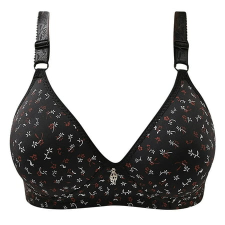 Odeerbi Seamless Bras for Women No Underwire Printing Gathered Together Daily Underwear No Rims Black
Odeerbi Seamless Bras for Women No Underwire Printing Gathered Together Daily Underwear No Rims Black