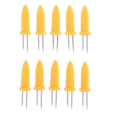ZPAQI 10 Pack Corn Holders Stainless Steel Cob Skewers Corn Fork Prong Skewer for Home
ZPAQI 10 Pack Corn Holders Stainless Steel Cob Skewers Corn Fork Prong Skewer for Home