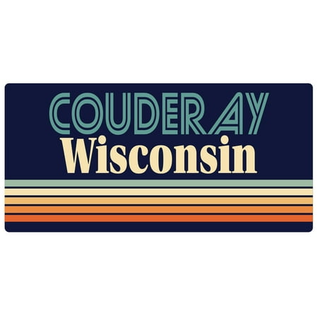 Couderay Wisconsin 5 x 2.5-Inch Fridge Magnet Retro Design