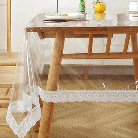 Clear Vinyl Tablecloth Protector Plastic Table Cover Waterproof Tablecloth Dining Table Cover White Lace Tablecloth for Dining Tables Kitchen Home (59 x 59 Inch)
Clear Vinyl Tablecloth Protector Plastic Table Cover Waterproof Tablecloth Dining Table Cover White Lace Tablecloth for Dining Tables Kitchen Home (59 x 59 Inch)