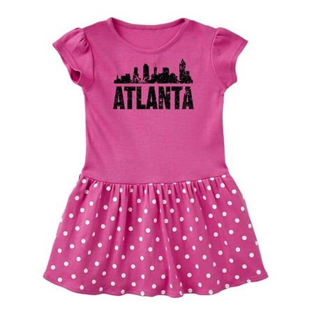 Inktastic Atlanta Skyline Grunge Gift Baby Girl Dress
