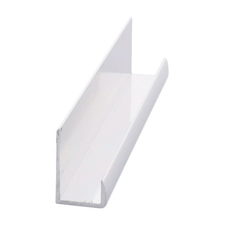 CRL D12BA Brite Anodized Aluminum 1/2 J-Channel 144 Stock Length