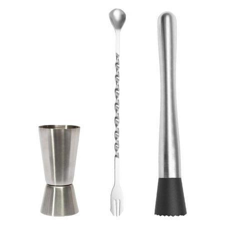 Megawheels Cocktail Muddler Set | 3-in-1 Stainless Steel Home Bar Tool Set | Bartender Set for Creating Delicious Mojitos and Other Fruit Based Drinks
Megawheels Cocktail Muddler Set | 3-in-1 Stainless Steel Home Bar Tool Set | Bartender Set for Creating Delicious Mojitos and Other Fruit Based Drinks