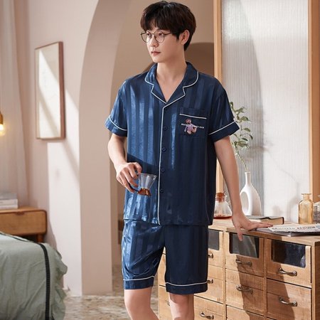 QWZNDZGR Pajamas For Men and Women Summer Satin Couple Pijama Shorts Lounge Male Home Clothes Suits Silk Sleepwear Couples Pajama Sets
QWZNDZGR Pajamas For Men and Women Summer Satin Couple Pijama Shorts Lounge Male Home Clothes Suits Silk Sleepwear Couples Pajama Sets