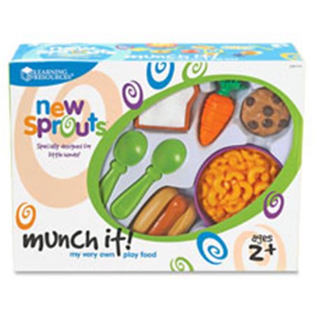Learning Resources LRNLER7711 New Sprouts Munch It-Play Food Set, 20 Per Set