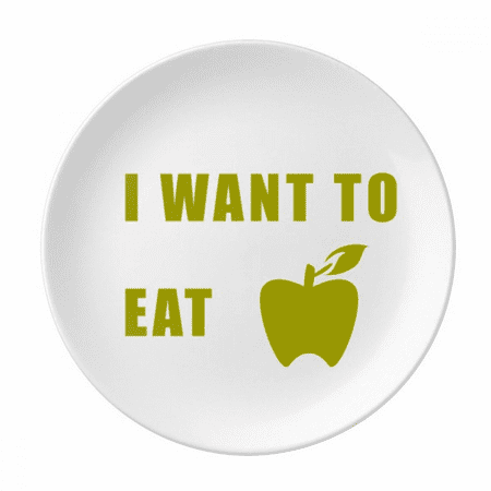 Eat Fruits Desire Life Plate Decorative Porcelain Salver Tableware Dinner Dish