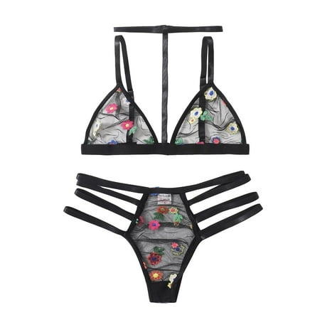 Mackneog Plus Size Underwear Flowers Embroidery Bra G-String Thong Sleepwear Underwear Women Lingerie Polyester Night Dress for Women Sleepwear
Mackneog Plus Size Underwear Flowers Embroidery Bra G-String Thong Sleepwear Underwear Women Lingerie Polyester Night Dress for Women Sleepwear