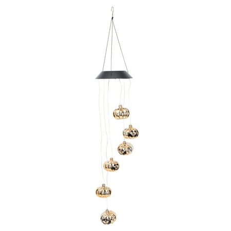 OUNONA 1pc Solar Charging Pendant Lamp Decor Halloween Themed Wind Chime Lamp
