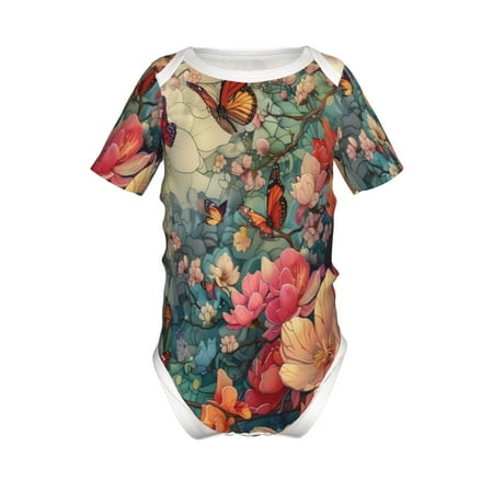 Adobk Butterflies In Blooming Garden Print Baby Climbing Clothes Jumpsuit Rompers Classic Rompers Child Short sleeve Bodysuits-18 Months
Adobk Butterflies In Blooming Garden Print Baby Climbing Clothes Jumpsuit Rompers Classic Rompers Child Short sleeve Bodysuits-18 Months