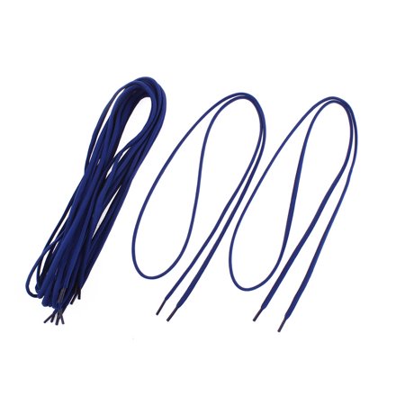 Hiking Athletic Sport Shoes Shoelaces Navy Blue 5 Pairs