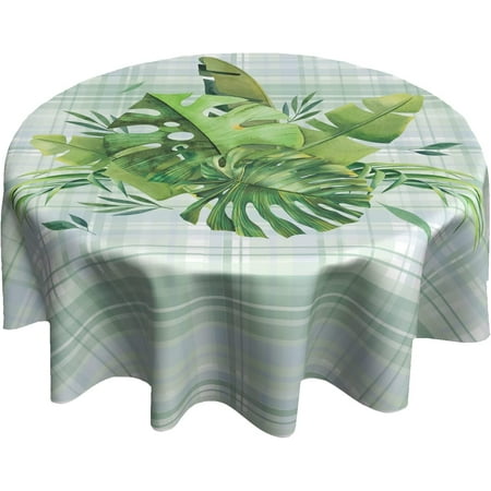 WISH TREE Tropical Table Cloth Banana Leaves Table Cover Green Round Tablecloth for Indoor Outdoor Decor
WISH TREE Tropical Table Cloth Banana Leaves Table Cover Green Round Tablecloth for Indoor Outdoor Decor