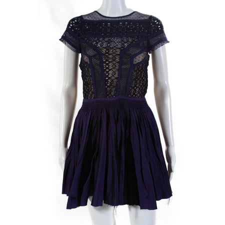 Pre-owned|FP One by Free People Womens Taffeta Lace Mini A Line Dress Purple Size 2
Pre-owned|FP One by Free People Womens Taffeta Lace Mini A Line Dress Purple Size 2