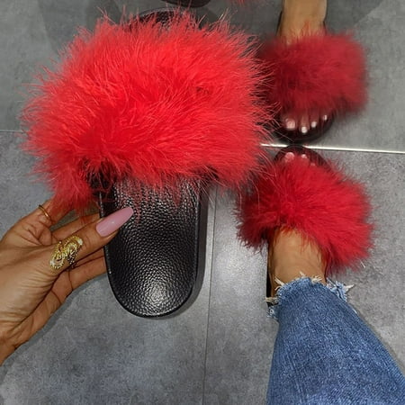 Tangnade Slippers for Women on Sale Fashion Solid Color Plush Slippers Casual Flat Sasual Slippers
Tangnade Slippers for Women on Sale Fashion Solid Color Plush Slippers Casual Flat Sasual Slippers