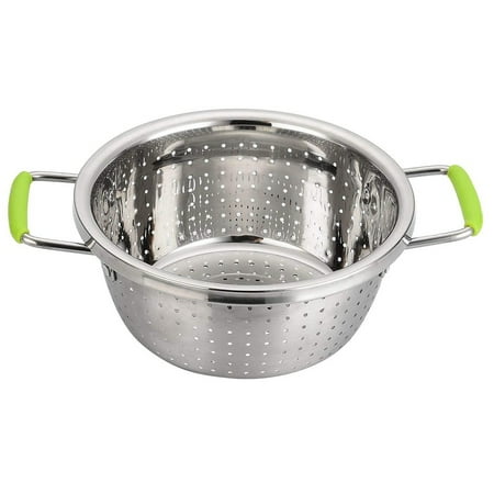 Stainless Steel Double-Handle Drain Basin Drain Basket for Washing Rice and Vegetable Kitchen Supplies Food Strainer
Stainless Steel Double-Handle Drain Basin Drain Basket for Washing Rice and Vegetable Kitchen Supplies Food Strainer