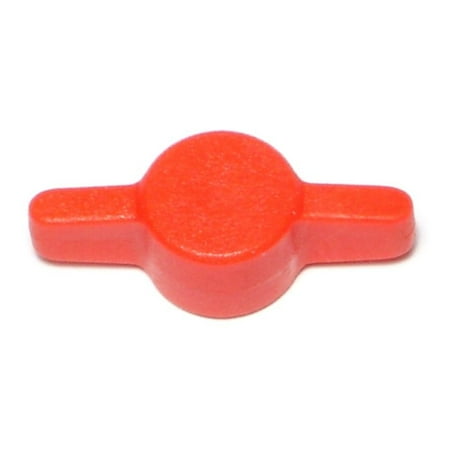 1/4 Red Plastic Tee Thumb Screw Knobs TSKRP-072 (5 pcs.)