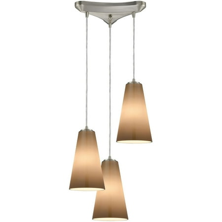 Pendants 3 Light Fixtures With Satin Nickel Finish Glass/Metal Material Medium Bulb 10
Pendants 3 Light Fixtures With Satin Nickel Finish Glass/Metal Material Medium Bulb 10
