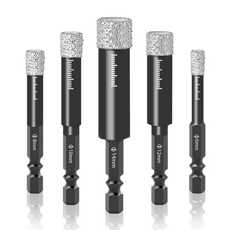 5Pc 6-14mm Hexagonal Brazed Dry Ceramic Tile Drill Bit Granite Vitrified Tile Hole Opener Diamond Drill Bit
5Pc 6-14mm Hexagonal Brazed Dry Ceramic Tile Drill Bit Granite Vitrified Tile Hole Opener Diamond Drill Bit