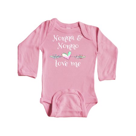 Inktastic Nonna and Nonno Love Me- Heart Grandchild Gift Baby Boy or Baby Girl Long Sleeve Bodysuit
Inktastic Nonna and Nonno Love Me- Heart Grandchild Gift Baby Boy or Baby Girl Long Sleeve Bodysuit