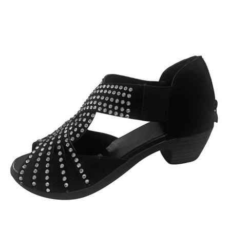 Xboschi Sandals for Women 2024 Platform Sandals Women Ladies Fashion Summer Retro Suede Rhinestone Decoration Open Toe Back Zipper Thick High Heel Sandals
Xboschi Sandals for Women 2024 Platform Sandals Women Ladies Fashion Summer Retro Suede Rhinestone Decoration Open Toe Back Zipper Thick High Heel Sandals