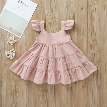 Hunpta Toddler Kids Baby Girls Ruffle Solid Linen Elegant Princess Party Dress Clothes
Hunpta Toddler Kids Baby Girls Ruffle Solid Linen Elegant Princess Party Dress Clothes