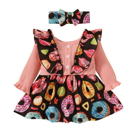 ZMHEGW Toddler Girls Princess Dress Baby Long Ruffled Sleeve Cute Cartoon Print Princess Dress With Headbands Outfits Set 2PCS Girl Clothes 0-6 Months
ZMHEGW Toddler Girls Princess Dress Baby Long Ruffled Sleeve Cute Cartoon Print Princess Dress With Headbands Outfits Set 2PCS Girl Clothes 0-6 Months