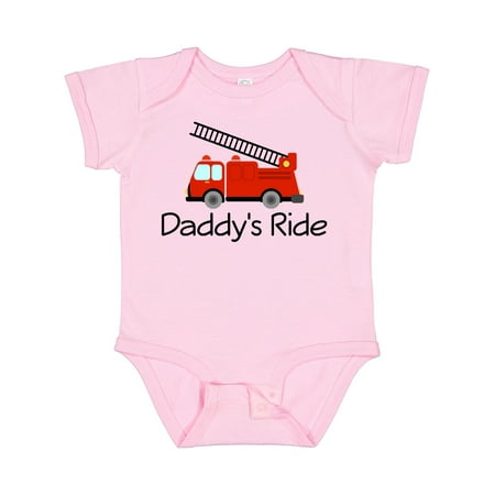 Inktastic Fire Truck Daddy s Ride Gift Baby Boy or Baby Girl Bodysuit