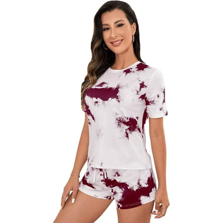 tyddefre Women s Soft Pajama Sets Tropical Print T Shirt and Short Sleepwear Pjs Sets
tyddefre Women s Soft Pajama Sets Tropical Print T Shirt and Short Sleepwear Pjs Sets