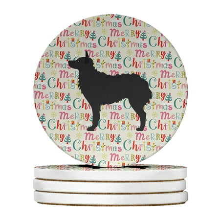 Croatian Sheepdog Merry Christmas Large Sandstone Coasters Pack of 4 4 in x 4 in
Croatian Sheepdog Merry Christmas Large Sandstone Coasters Pack of 4 4 in x 4 in