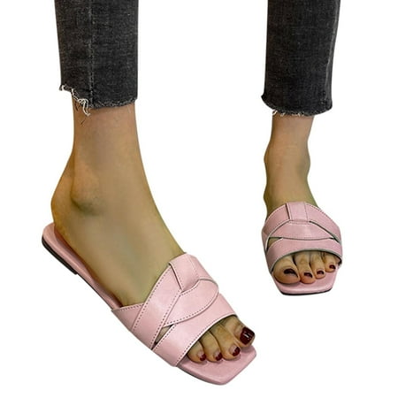 PEASKJP Slides Breathable Outdoor Slippers Women s Casual Fashion Square Toe Slipper Casual Summer Shoes Pink 7.5
PEASKJP Slides Breathable Outdoor Slippers Women s Casual Fashion Square Toe Slipper Casual Summer Shoes Pink 7.5