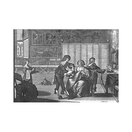 Woman Preparing for Leeching Print Wall Art