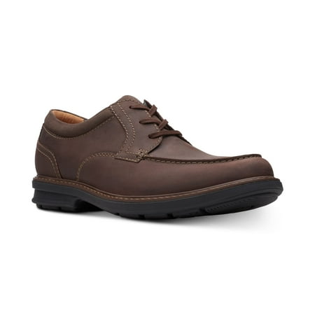 Like New Clarks Mens Rendell Walk Oxfords Dark Brown Leather 12M