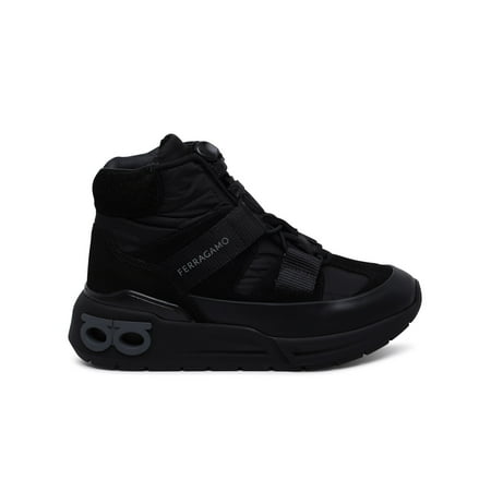 Salvatore Ferragamo Woman Black Tech Fabric Blend Sneakers