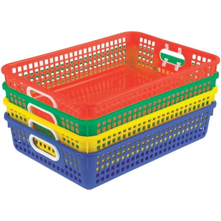Classroom Paper Baskets - Primary Colors
