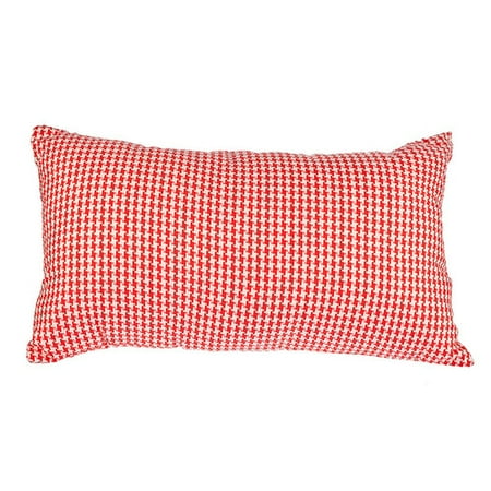 Meridian Furniture USA Delano D cor Woven Houndstooth Cotton Lumbar Pillow