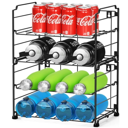 Bextsrack 2 Pack Water Bottle Organizer Adjustable Can Storage 2-Tier Stackable Water Bottle Holder Rack Black
Bextsrack 2 Pack Water Bottle Organizer Adjustable Can Storage 2-Tier Stackable Water Bottle Holder Rack Black