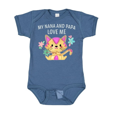 Inktastic My Nana and Papa Love Me with Cute Kitten and Flowers Gift Baby Boy or Baby Girl Bodysuit
Inktastic My Nana and Papa Love Me with Cute Kitten and Flowers Gift Baby Boy or Baby Girl Bodysuit