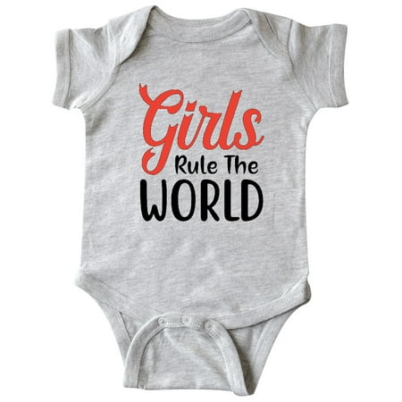 Inktastic Girls Rule the World Gift Baby Boy or Baby Girl Bodysuit