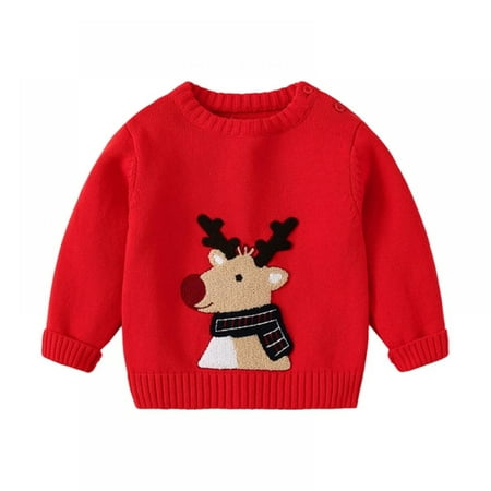 Toddler Boy Girl Christmas Sweater Knite Pullover Xmas Reindeer Elk Snowman Cartoon Sweatshirts Tops 1-6T 
Toddler Boy Girl Christmas Sweater Knite Pullover Xmas Reindeer Elk Snowman Cartoon Sweatshirts Tops 1-6T