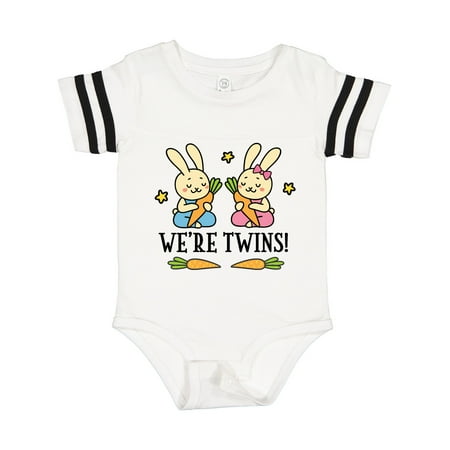 Inktastic Twin Boy and Girl Bunny Gift Gift Baby Boy or Baby Girl Bodysuit