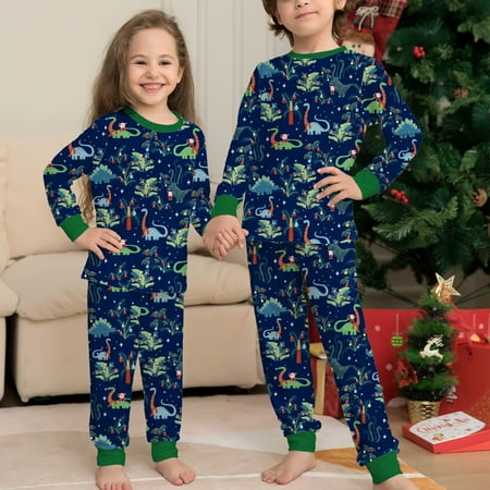 Tejiojio Kids Clothing Holiday Gift Parent-Child Warm Christmas Suit Stitching Dinosaur Print Home Clothes Pajamas Long-Sleeved Trousers Two-Piece Set(Kids)
Tejiojio Kids Clothing Holiday Gift Parent-Child Warm Christmas Suit Stitching Dinosaur Print Home Clothes Pajamas Long-Sleeved Trousers Two-Piece Set(Kids)