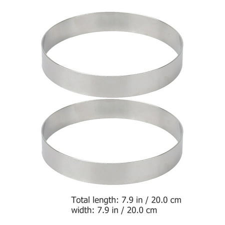 2pcs Stainless Steel Pizza Baking Rings Pie Cake Baking Round Rings Pizza Saucing Tool
2pcs Stainless Steel Pizza Baking Rings Pie Cake Baking Round Rings Pizza Saucing Tool