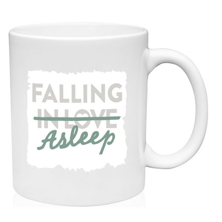 Falling Asleep Mug Ceramic Coffee Mug Funny Gift Cup