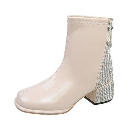 QYZEU Wide Calf Snow Boots for Women Plus Size Boots for Women Booties Fashion With Buckle Women Ankle Boots Autumn And Winter Fashion Square Toe Short Boots Comfortable Square Heel Zipper
QYZEU Wide Calf Snow Boots for Women Plus Size Boots for Women Booties Fashion With Buckle Women Ankle Boots Autumn And Winter Fashion Square Toe Short Boots Comfortable Square Heel Zipper