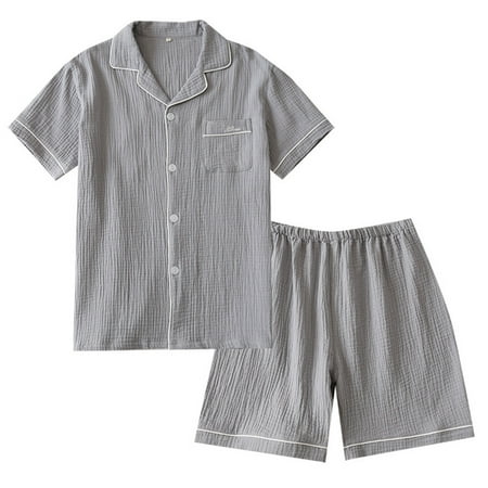NUOLUX 1 Set Man Summer Pajamas Male Sleepwear Short Sleeve Home Lounge Night Wear Set (Size L)
NUOLUX 1 Set Man Summer Pajamas Male Sleepwear Short Sleeve Home Lounge Night Wear Set (Size L)