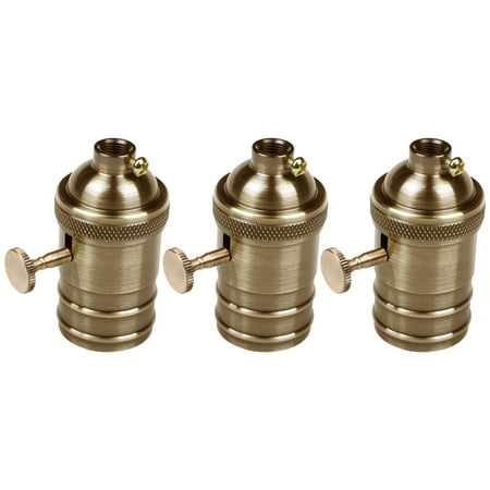 3X E26/E27 Retro Vintage Antique Brass Copper Lamp Light Bulb Holder Socket Antique Brass
3X E26/E27 Retro Vintage Antique Brass Copper Lamp Light Bulb Holder Socket Antique Brass