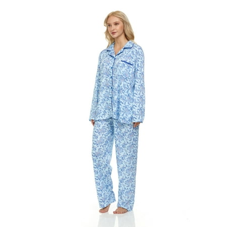 Lati Fashion Women Pajamas Set Pants and Top Long Sleeve 2-Piece Female Pajamas Set Blue XL
Lati Fashion Women Pajamas Set Pants and Top Long Sleeve 2-Piece Female Pajamas Set Blue XL