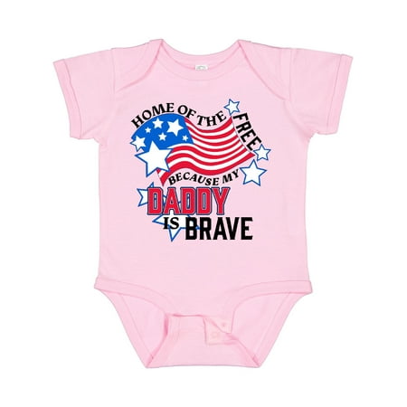 Inktastic Home of the Free Because My Daddy is Brave Gift Baby Boy or Baby Girl Bodysuit
Inktastic Home of the Free Because My Daddy is Brave Gift Baby Boy or Baby Girl Bodysuit