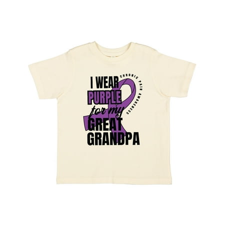 Inktastic Chronic Pain I Wear Purple For My Great Grandpa Gift Toddler Boy or Toddler Girl T-Shirt
Inktastic Chronic Pain I Wear Purple For My Great Grandpa Gift Toddler Boy or Toddler Girl T-Shirt